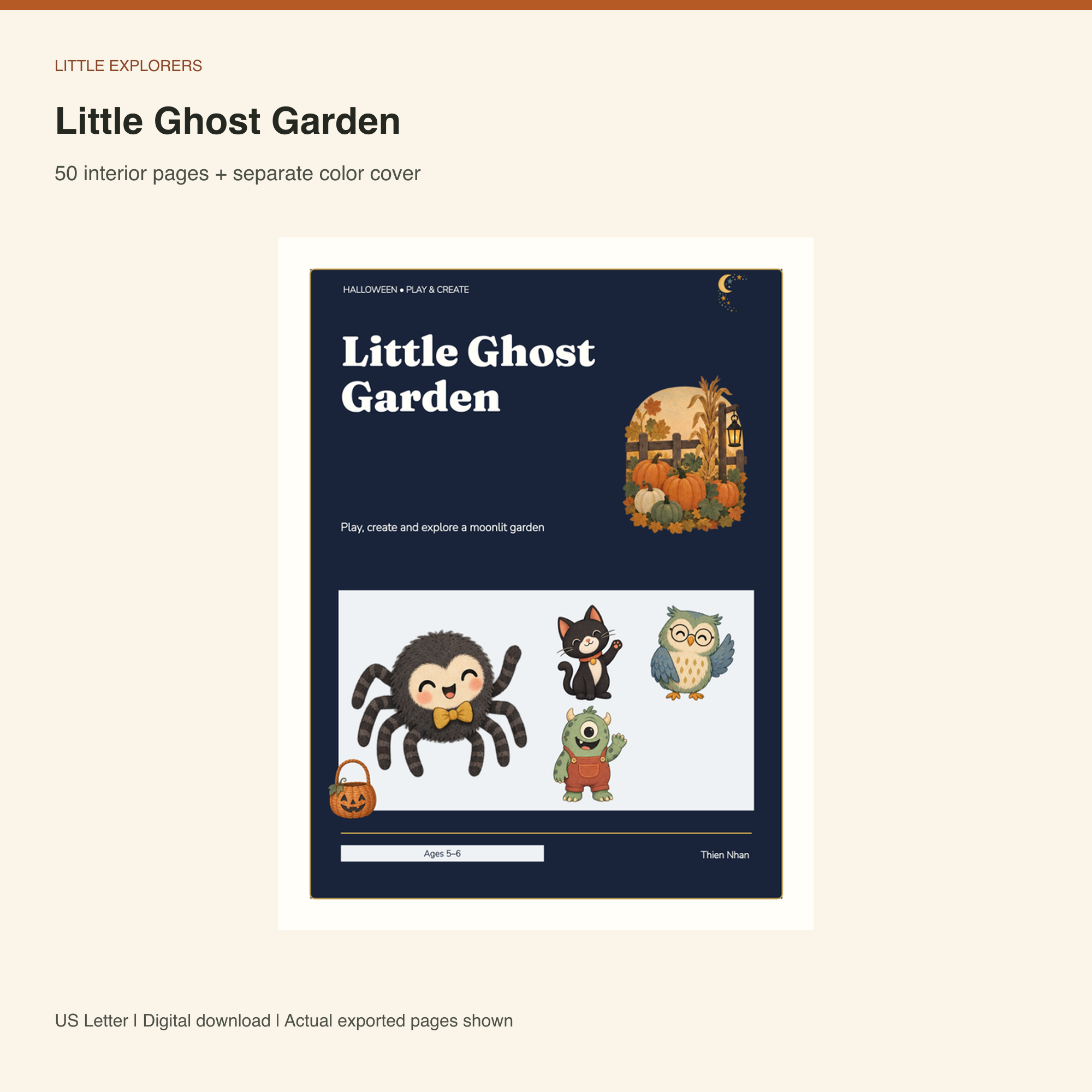 Ready-Made Book Library sample: Little Ghost Garden
