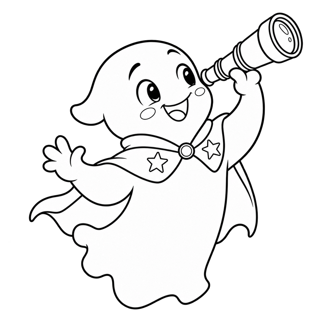 Same ghost astronomer in low-ink form